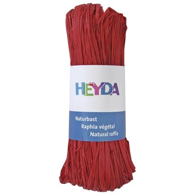 HEYDA Rafija prirodna 20-48877 91 50 g, crvena