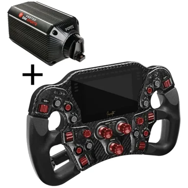 ASETEK SIMSPORTS Formula volan Invicta + The Forte Wheelbase 18 Nm, crvena