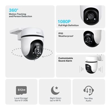 TP-LINK Kamera za nadzor Tapo C500, 1080p, vanjska, WiFi, senzor pokreta, noćno snimanje