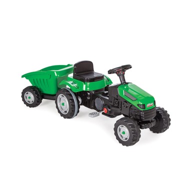 PILSAN Traktor na pedale s prikolicom, zeleni