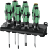 WERA Set odvijača 335/350/367/7 KRAFTFORM, s račnom
