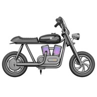 HYPER GOGO Dječji električni moped Pioneer 12 Plus, crni