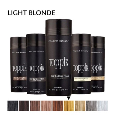 TOPPIK Vlakna za kosu 27,5 g, do 50 nanosa, Light Blonde, svijetlo plava