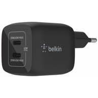 BELKIN Punjač 2xUSB-C 45W PD 3.0, PPS WCH011vfBK, crni