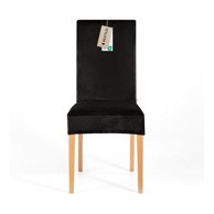 RESTILO Crna rastezljiva presvlaka za stolicu 48 cm Sento