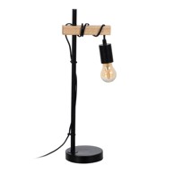IXIA Crna/u prirodnoj boji stolna lampa (visina 52 cm) 