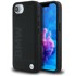 BMW Leather Hot Stamp maskica za iPhone 16e, crna