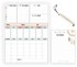Planer kalendar XXL za hladnjak, magnetska ploča za suho brisanje, s markerom