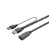 VIVOLINK USB AA kabel 5 m 3.2 gen 1, crni