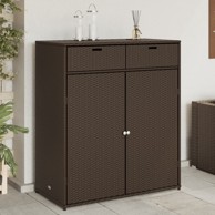 Vrtni ormarić za pohranu smeđi 105x55x113 cm od poliratana