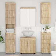 Kupaonski zidni ormarić Tulum 37x24,5x86 cm, sonoma hrast