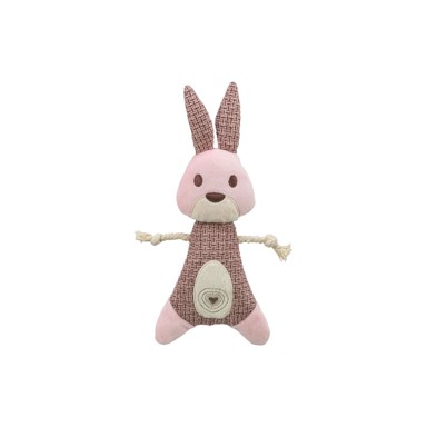 TRIXIE Igračka za pse, pliš zec s užetom, 24 cm