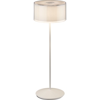 AB+ Stolna lampa, Logo, prijenosna, bijela