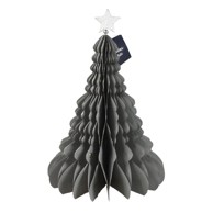 Božićni ukras bor od papira 23.5x35 cm sivi