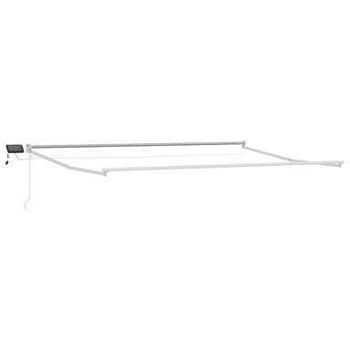 Električni sklopivi okvir tende, 4 x 3 m, aluminij, bijeli