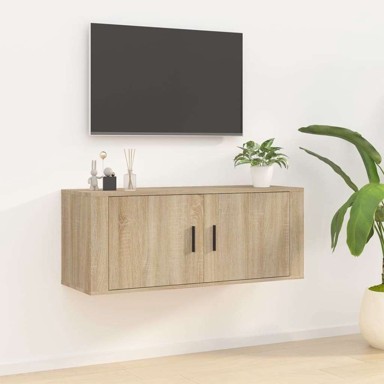 Zidni TV ormarić, 100 x 34.5 x 40 cm, drvo, sonoma hrast