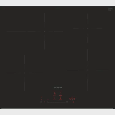 SIEMENS Ugradbena indukcijska ploča EH601HFB1E, iQ300, 60 cm, crna, u ravnini s radnom plohom