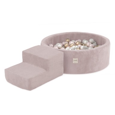 PLUSH NEST Mekani poligon, 2 elementa, svijetlo roza