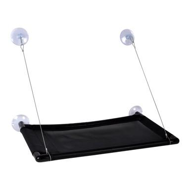 LOVE STORY Krevet za mačke, 36×66 cm, crni