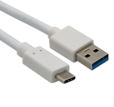 HELOS Kabel USB Type-C na USB 3.1 za punjenje i prijenos podataka, 1 m, bijeli