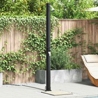 Vanjski solarni tuš, 217 cm, PVC i aluminij, crni