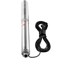 VEVOR Potopna pumpa za duboke bunare 4SDM6/15 kabel 9,1 m, srebrna
