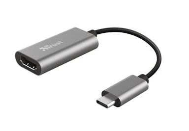 TRUST Adapter USB-C to HDMI, HDMI 1.4, HDR, HDCP 2.2, 10 cm