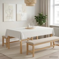 Tkanina za stol pravokutna 140 x 220 cm, bijela