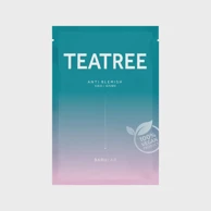 BARULAB Tkaninska maska za lice The Clean Vegan Teatree Mask za kontrolu sebuma 23 g