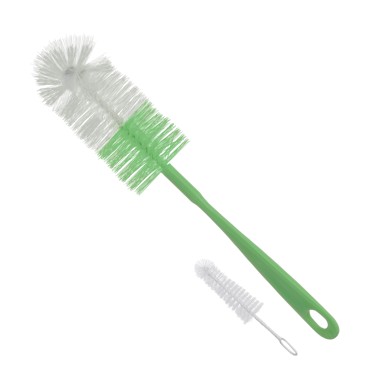 BABYONO Četka za bočicu i sisač zelena