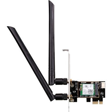 D-LINK PCIe adapter DWA-X582, Wi-Fi 6, AX3000, Bluetooth 5.0