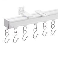 VEVOR Set staze za zavjese za strop, 1810x68x46 mm, bijela