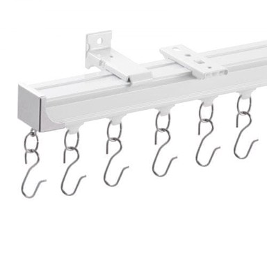 VEVOR Set staze za zavjese za strop, 1810x68x46 mm, bijela