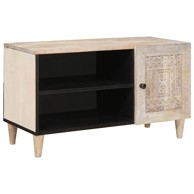 TV jedinica, 80 x 33 x 46 cm, konstruirano drvo, svijetlosmeđa