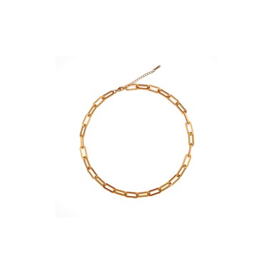 IMMACULATI Ogrlica Baddie N G, nehrđajući čelik, pozlata 18K