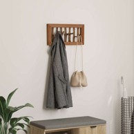 Vješalica 50 x 11 x 25 cm, čvrsto mahagonijsko drvo, smeđa