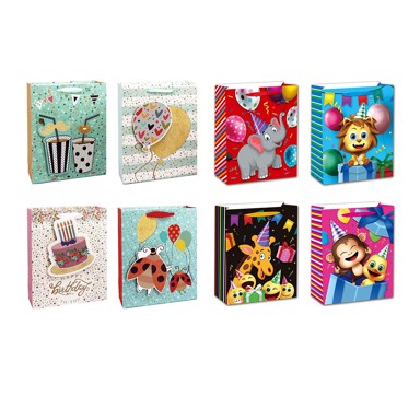 Poklon vrećica, 24x8x18 cm, party