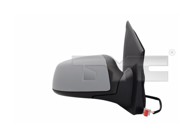 TYC Retrovizor Ford Fiesta 02-08, lijevi, 05-, električni, grijani