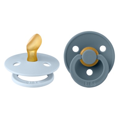 BIBS Duda varalica Colour, anatomska, vel. 1, plava/zelena