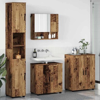 Set namještaja za kupaonicu 4 komada staro drvo 61 x 35 x 64 cm