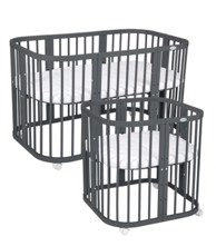 WALDIN Krevetić 7u1, s madracem, graphite