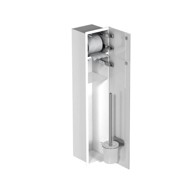 Ugradbeni pretinac i spremnik za WC, lijevi šarnir, 825 x 179 x 155 mm, bijeli sjaj