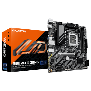 GIGABYTE Matična ploča B860M E GEN5, Intel B860, DDR5, Micro ATX, LGA 1851