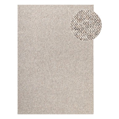 ELLE DECORATION Sivi/krem perivi tepih 80x150 cm Rocco Dark Cream 