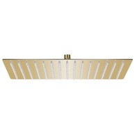 Glava za tuš od nehrđajućeg čelika 40 x 30 cm pravokutna zlatna