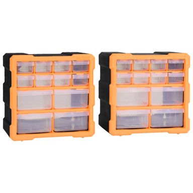 Organizatori, 12 ladica, 2 kom, 26,5 x 16 x 26 cm