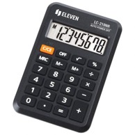ELEVEN Kalkulator LC-210NR, 8 mjesta, crni