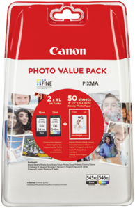 CANON Tinta za printer PG-545 XL / CL-546 XL Photo Value Pack GP-501 50 Sh.
