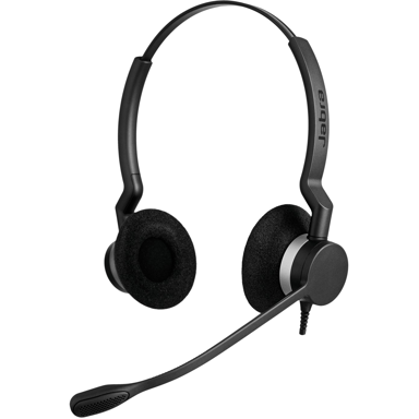 JABRA Slušalice Biz 2300, naglavne, žične, USB-C, za ured i pozivni centar, crna