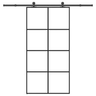 Klizna vrata s priborom od stakla ESG i aluminija 102,5x205 cm